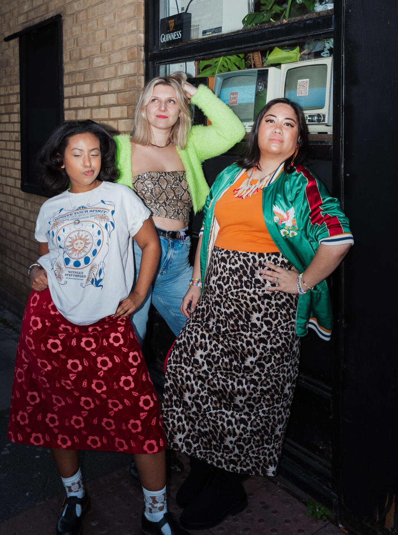Bitches in Stitches All-Femme/Them Comedy - UK leaders Bitches in Stitches UK leaders from London and Manchester: Arie David, Natalia Schwartz, and Fran Ayala-Rock (photo by Donna Ford)